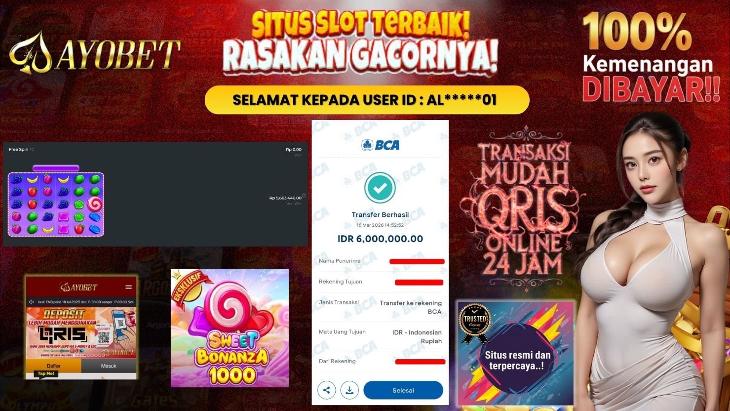 AYOBET JACKPOT SLOT SWEET BONANZA 1000